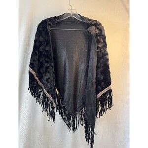 Cathy Daniels Black Velvet Like Fabris Wrap Very Soft